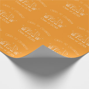 Papier Cadeau Fête de remise des diplômes Casquette et Cocktail 