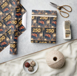 Papier Cadeau Fête des 250 ans de l'Amérique
