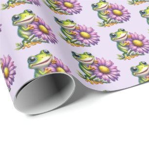 Papier Cadeau Fête des amoureux mignons personnalisable