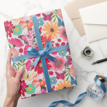 Fête des mariées de Motif Fleur sauvage brillant