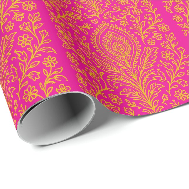 Papier Cadeau fête du diwali (Coin rond)