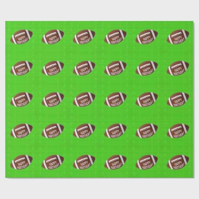 Papier Cadeau Fête du football (Plat)