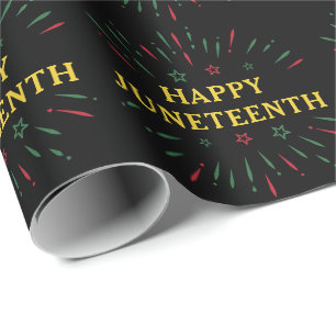 Papier Cadeau Fêter l'indépendance des Noirs Joyeux Jeu du 11°