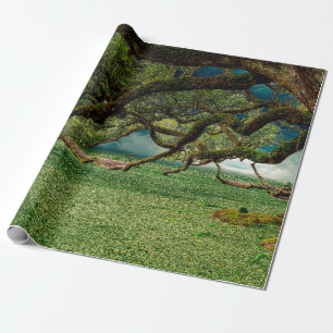 Papier Cadeau Feuillage de feuillage de la forêt naturelle