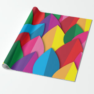 Papier Cadeau Feuille coloré