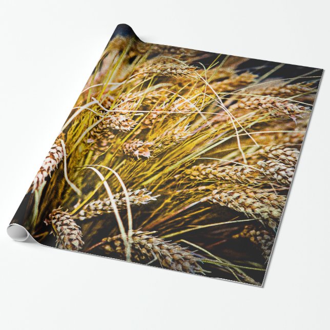 Papier Cadeau Feuille De Blé - Merci (Déroulé)
