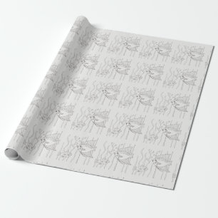 Papier Cadeau Feuille de coloriage Projet Fish Childrons