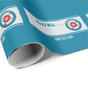 Papier Cadeau Feuille de curling Pierre de curling