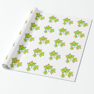 Papier Cadeau Feuille d'érable
