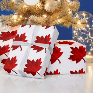 Papier Cadeau Feuille d'érable du Canada par Shirley Taylor