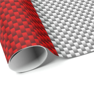 Papier Cadeau Feuille d'érable rouge canadienne en fibre de carb