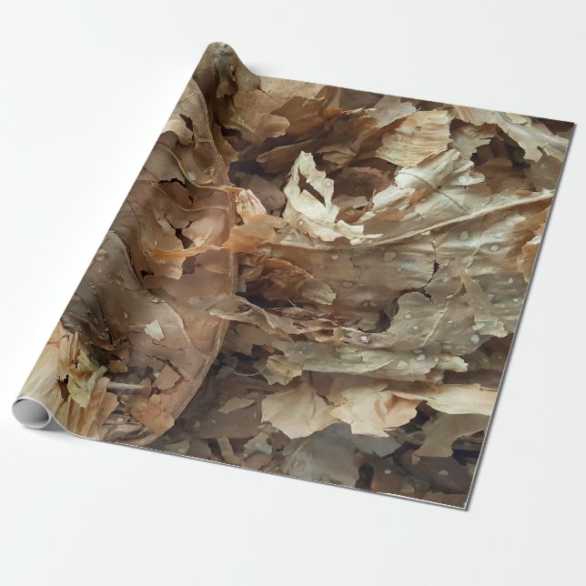 Papier Cadeau Feuille sec de tabac (Déroulé)