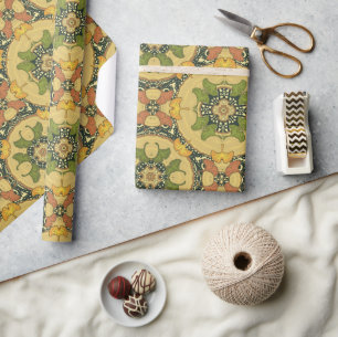 Papier Cadeau Feuilles de Ginkgo