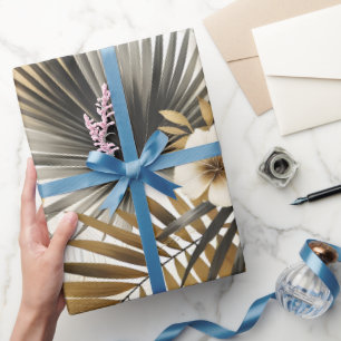 Papier Cadeau Feuilles de palmier