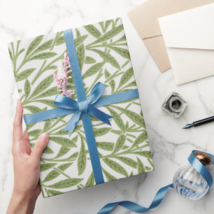 Papier Cadeau Feuilles de saule victoriennes vintage par William