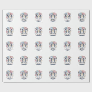 Papier Cadeau Feux d'artifice de squelettes dansants patriotique