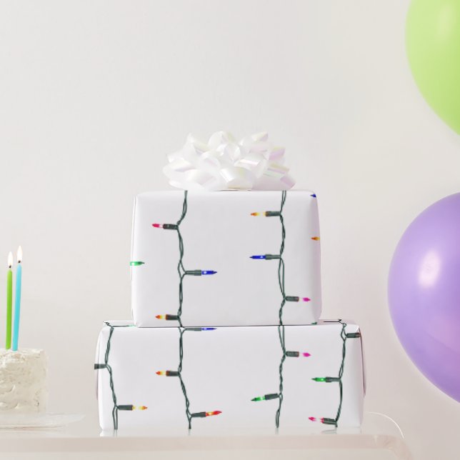 Papier Cadeau Feux de Noël (Cadeaux de fête)
