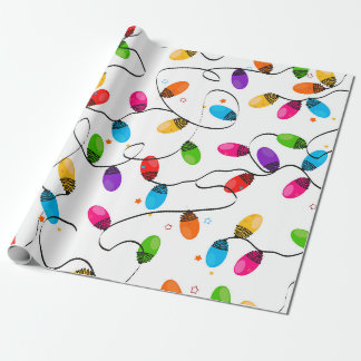 Papier Cadeau Feux de Noël