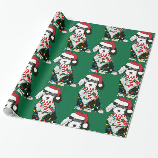 Papier Cadeau Feux de Noël Sheepadoodé