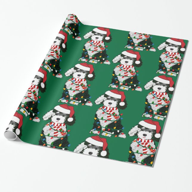 Papier Cadeau Feux de Noël Sheepadoodé (Déroulé)