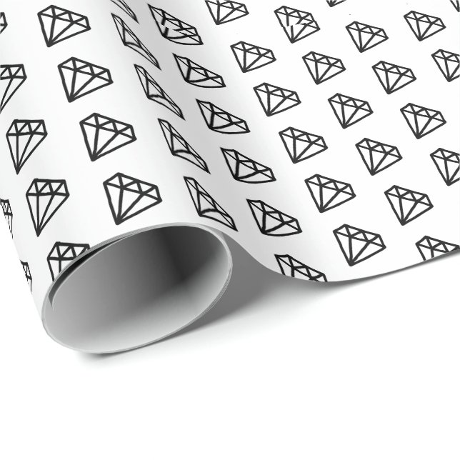 Papier Cadeau Fiançailles officiel de Clipart Ring future mariée (Coin rond)