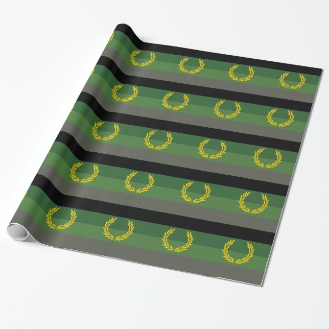 PAPIER CADEAU FIERTÉ DE L'UNIFORME MILITAIRE (Déroulé)