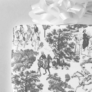 Papier Cadeau Fierté et préjugés Chevaux Black White Toile