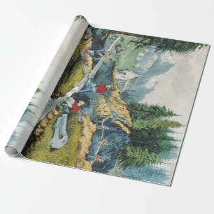 Papier Cadeau Fièvre de l'or d'ABH la Californie