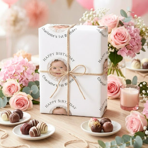 Papier Cadeau Fille d'anniversaire photo