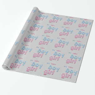 Papier Cadeau fille et garçon floue