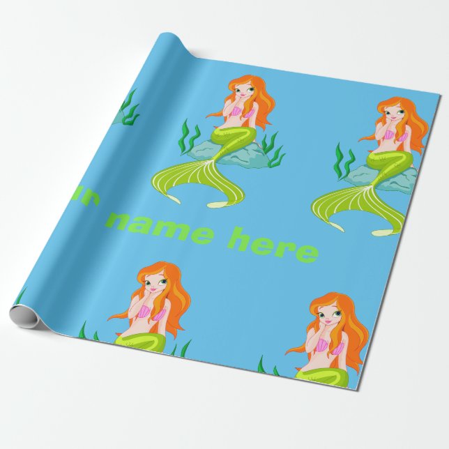 Papier Cadeau Fille mignonne et avec du charme personnalisée de (Déroulé)