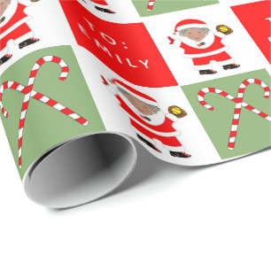 Papier Cadeau Filles Softball cadeau de Noël