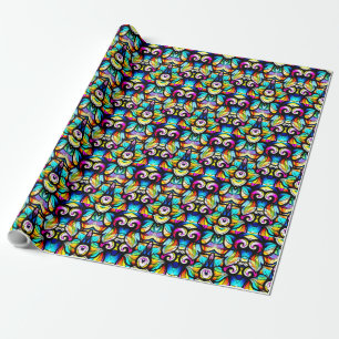 Papier Cadeau Fils Abstraits colorés