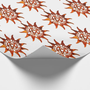 Papier Cadeau Fire Wicca Sun & Pentacle