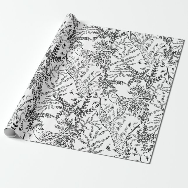 Papier Cadeau Firebird, oiseau (Déroulé)