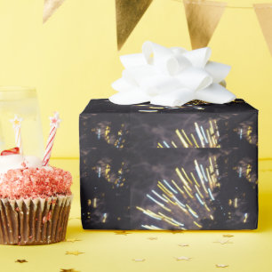 Papier Cadeau Fireworks 6 papier d'emballage brillant