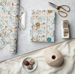 Papier Cadeau Fisherman’s Deck Wrapping Paper