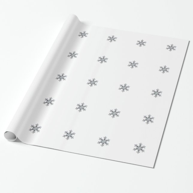 Papier Cadeau Flacon de neige (Déroulé)