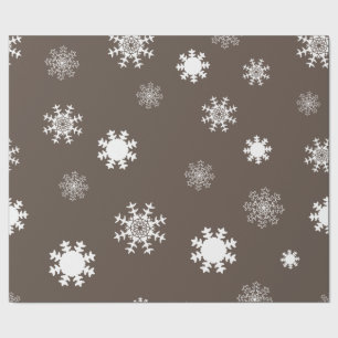 Papier Cadeau Flacons de neige monochromatique Brown tonique