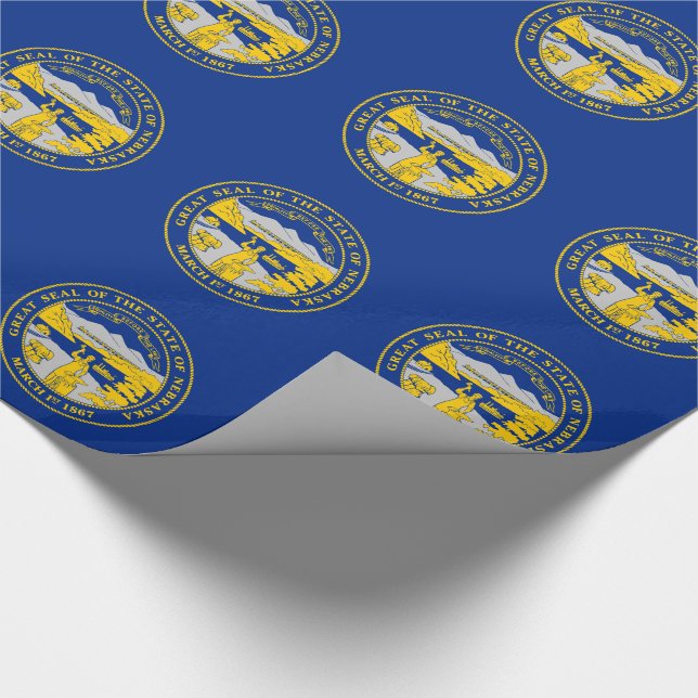 Papier Cadeau Flag du Nebraska (Coin)