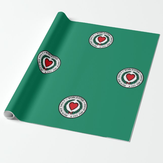 Papier Cadeau Flag of Worcester, Massachusetts  (Déroulé)