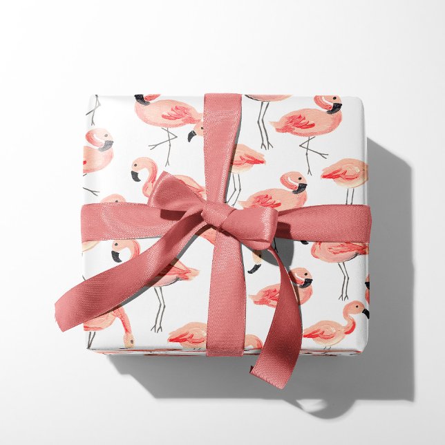 Papier Cadeau Flamant rose (Créateur téléchargé)