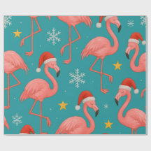 Flamant rose Noel : Voeux d'hiver