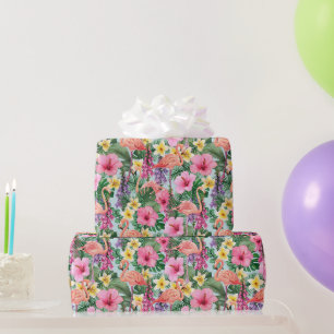 Papier Cadeau Flamants roses 