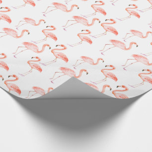 Papier Cadeau Flamants roses roses