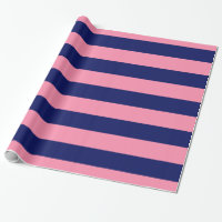 Flamingo Rose, Bleu Nuit XL Motif Rayures V