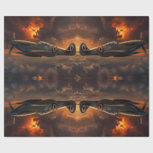 Papier Cadeau Flammes du ciel : l'odeur d'un Spitfire