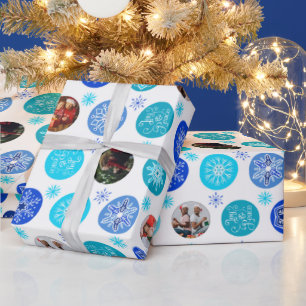 Papier Cadeau Flèches de neige