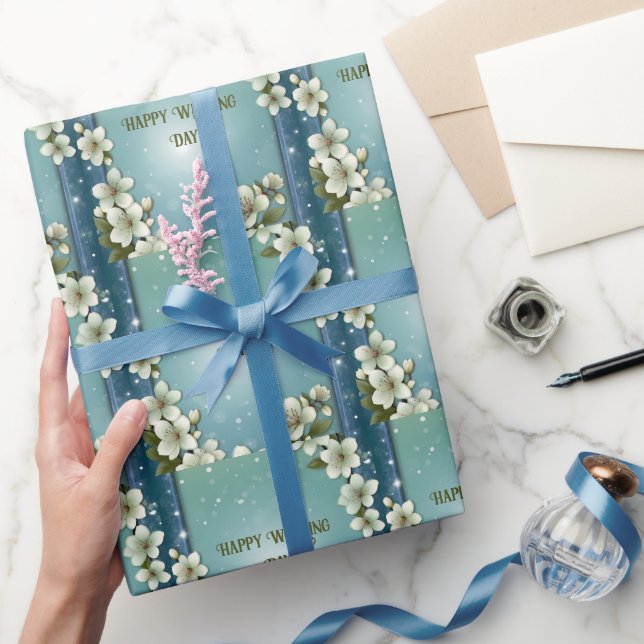 Papier Cadeau Fleur de cerisier à bulles (Cadeaux)