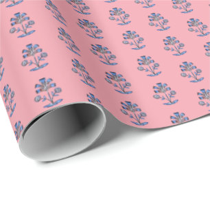 Papier Cadeau Fleur de lotus en impression sur bloc